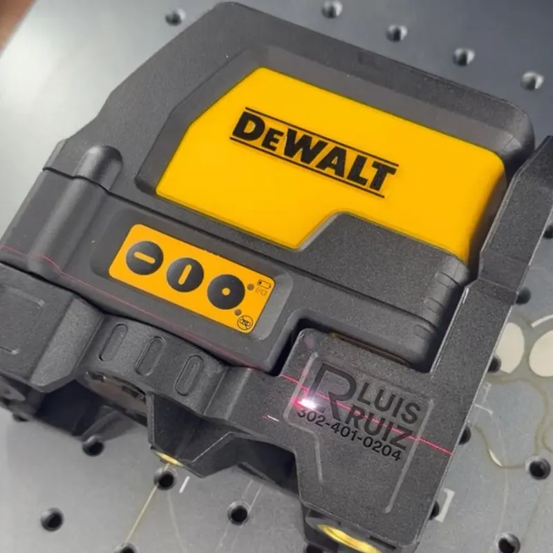 Custom identification engraving on a tool